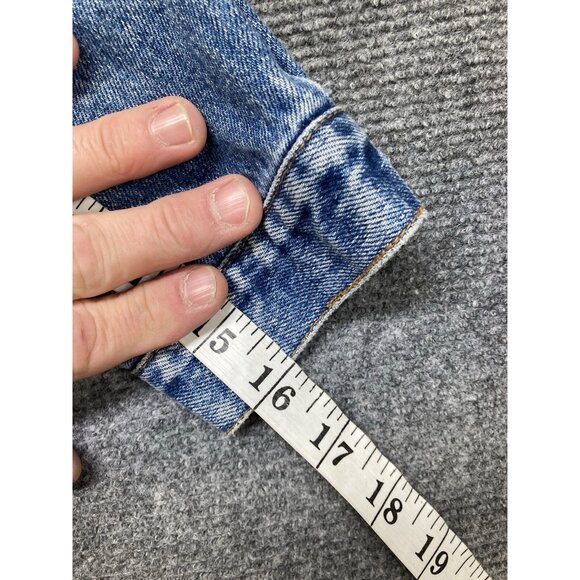 Talbots Denim Jacket Girls Size Large Blue Long Sleeve Button Up - Picture 7 of 9